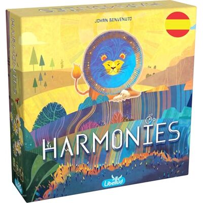 Asmodee Libellud Harmonies Jeu de société de stratégie pour familles et adultes Créez des paysages et des habits pour animaux à partir de 10 ans de 1 à 4 joueurs 30 minutes par partie espagnol Asmodee Libellud Harmonies Jeu de société de stratégie pour familles et adultes Créez des paysages et des habits pour animaux à partir de 10 ans de 1 à 4 joueurs 30 minutes par partie espagnol