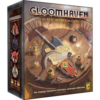 Asmodee Cephalofair Games Gloomhaven Les Mâchoires du Lion Jeux de société Jeux de stratégie coopératif A partir de 14 ans 1 à 4 joueurs Version française Asmodee Cephalofair Games Gloomhaven Les Mâchoires du Lion Jeux de société Jeux de stratégie coopératif A partir de 14 ans 1 à 4 joueurs Version française