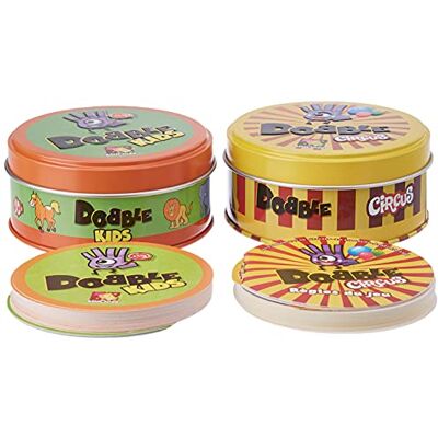 Asmodee Zygomatic Dobble : Party Pack Jeu de société À partir de 4 Ans 2 à 5 Joueurs 10 Minutes Asmodee Zygomatic Dobble : Party Pack Jeu de société À partir de 4 Ans 2 à 5 Joueurs 10 Minutes
