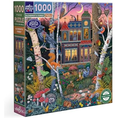 eeBoo – Puzzle 1000 Pièces La Forêt de l’alchimiste – Puzzle Adulte 1000 Pièces en Carton – Dimensions du Puzzle 58,4 cm x 58,4 cm eeBoo – Puzzle 1000 Pièces La Forêt de l’alchimiste – Puzzle Adulte 1000 Pièces en Carton – Dimensions du Puzzle 58,4 cm x 58,4 cm