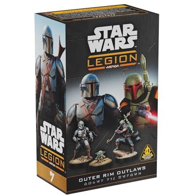 Asmodee Atomic Mass Games Star Wars Legion: Outer Rim Outlaws Extension Pour Jeu De Figurines, Boba Fett (Daimyo), Din Djarin, Grogu, 4 Figurines Non Peintes, Command Cards 2 Joueurs 90 Minutes Asmodee Atomic Mass Games Star Wars Legion: Outer Rim Outlaws Extension Pour Jeu De Figurines, Boba Fett (Daimyo), Din Djarin, Grogu, 4 Figurines Non Peintes, Command Cards 2 Joueurs 90 Minutes