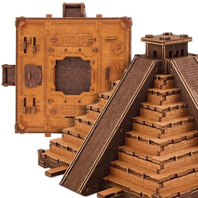 WOODEN.CITY Boîte de puzzle Pyramide Inca Puzzle de salle d'évasion 3D pour adultes Puzzle Pyramide DIY avec compartiments cachés et puzzles mécaniques 167 pièces WOODEN.CITY Boîte de puzzle Pyramide Inca Puzzle de salle d'évasion 3D pour adultes Puzzle Pyramide DIY avec compartiments cachés et puzzles mécaniques 167 pièces