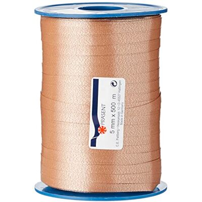 PATTBERG - Nougat-braun Ringelband - 500m - ruban d’emballage PATTBERG - Nougat-braun Ringelband - 500m - ruban d’emballage