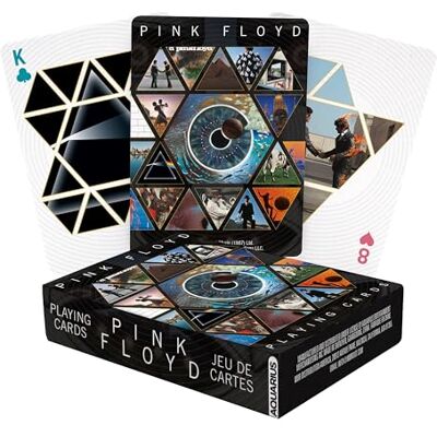 AQUARIUS Art of Pink Floyd Lot de 52 cartes à jouer standard + jokers AQUARIUS Art of Pink Floyd Lot de 52 cartes à jouer standard + jokers
