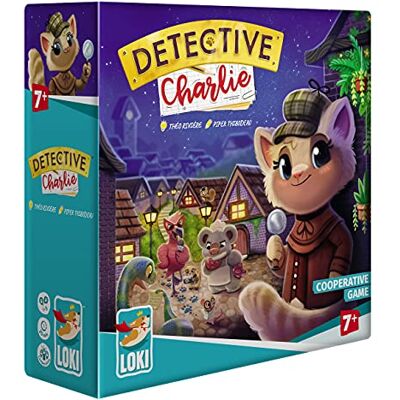 IELLO : Detective Charlie, Original Cooperative Game, Full of Humor, for Little Detectives, Strategy Board Game, 25 Minute Play Time, 1 to 5 Players, for Ages 7 and Up IELLO : Detective Charlie, Original Cooperative Game, Full of Humor, for Little Detectives, Strategy Board Game, 25 Minute Play Time, 1 to 5 Players, for Ages 7 and Up