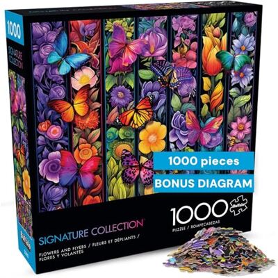 Buffalo Games Bigelow Illustrations Flowers and Flyers 1000 Piece Jigsaw Puzzle for Adults -Challenging Puzzle Perfect for Game Nights Finished Size is 26.75 x 19.75 Buffalo Games Bigelow Illustrations Flowers and Flyers 1000 Piece Jigsaw Puzzle for Adults -Challenging Puzzle Perfect for Game Nights Finished Size is 26.75 x 19.75