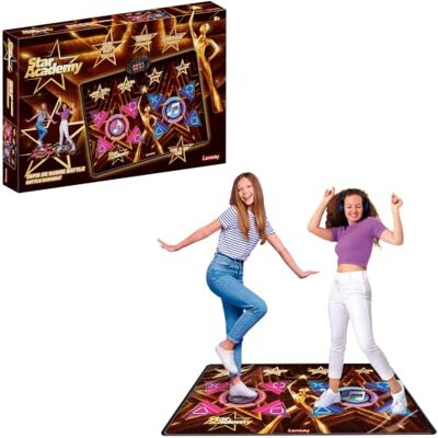 Lansay Star Academy Tapis de Danse Battle Jeu Musical Dès 6 Ans Plateau Électronique Interactif Capteurs de Pas et Effets Sonores et Lumineux Plusieurs Niveaux Défis à Deux Joueurs Lansay Star Academy Tapis de Danse Battle Jeu Musical Dès 6 Ans Plateau Électronique Interactif Capteurs de Pas et Effets Sonores et Lumineux Plusieurs Niveaux Défis à Deux Joueurs