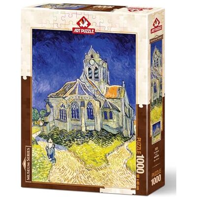 ART Puzzle 1000 pièces : Vincent Van Gogh, L'église ART Puzzle 1000 pièces : Vincent Van Gogh, L'église