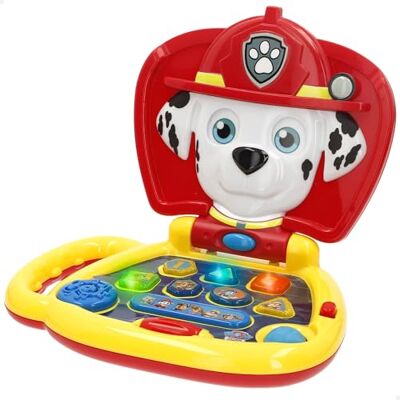 COLORBABY La Pat' Patrouille Marshall Mon premier ordinateur avec boutons dynamiques, licence officielle, ordinateur interactif, poignée de transport intégrée, jouets interactifs en anglais, jeux pour COLORBABY La Pat' Patrouille Marshall Mon premier ordinateur avec boutons dynamiques, licence officielle, ordinateur interactif, poignée de transport intégrée, jouets interactifs en anglais, jeux pour