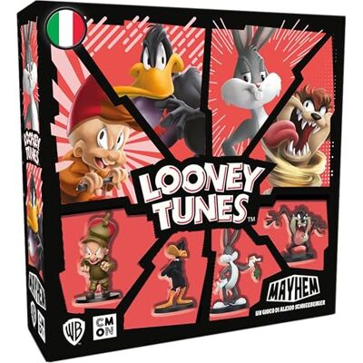 Asmodee Looney Tunes Mayhem Jeu de table, 2-4 joueurs, 10+ Ans, Edition en Italien Asmodee Looney Tunes Mayhem Jeu de table, 2-4 joueurs, 10+ Ans, Edition en Italien