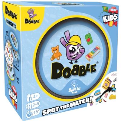 Asmodee , Dobble Kids , Card Game , Ages 4+ , 4+ Players , 10 Minutes Playing Time Version Anglaise Asmodee , Dobble Kids , Card Game , Ages 4+ , 4+ Players , 10 Minutes Playing Time Version Anglaise