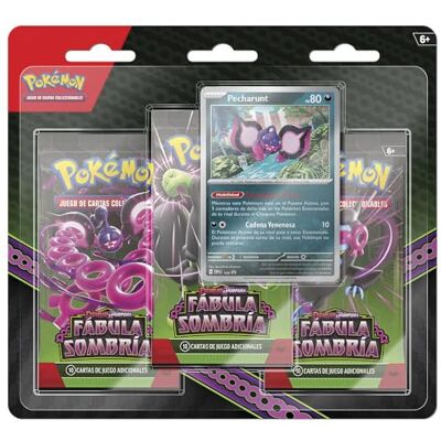 Pokémon BANDAI PC50588 Jeu de cartes JCC : SV6.5 Pack de 3 Blister, multicolore, cartes à collectionner pour les amoureux de l'anime, version espagnole Pokémon BANDAI PC50588 Jeu de cartes JCC : SV6.5 Pack de 3 Blister, multicolore, cartes à collectionner pour les amoureux de l'anime, version espagnole