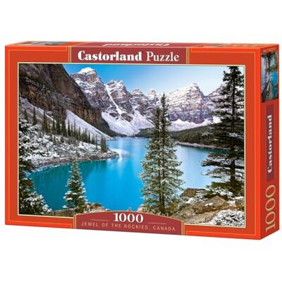 Castorland 1000 Piece Jigsaw Puzzle, the Jewel of the Rockies, Canada, Idyllic Landscape, Mountains and Lake, Adult Puzzle, C-102372-2 Castorland 1000 Piece Jigsaw Puzzle, the Jewel of the Rockies, Canada, Idyllic Landscape, Mountains and Lake, Adult Puzzle, C-102372-2