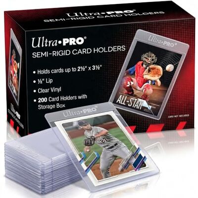 Ultra Pro Lot de 200 manchons à lèvres semi-rigides 1,27 cm en plastique Ultra Pro Lot de 200 manchons à lèvres semi-rigides 1,27 cm en plastique