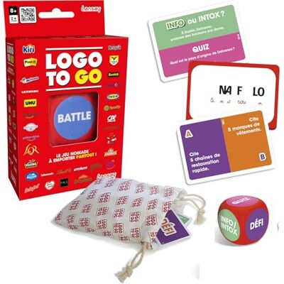Lansay LOGO TO GO Jeu De Logos Jeu De Cartes pour Enfants dès 8 Ans Avec Dé Défis Basés Sur Quiz Et Reconnaissance De Marques Jeu Enfant Et Famille Lansay LOGO TO GO Jeu De Logos Jeu De Cartes pour Enfants dès 8 Ans Avec Dé Défis Basés Sur Quiz Et Reconnaissance De Marques Jeu Enfant Et Famille