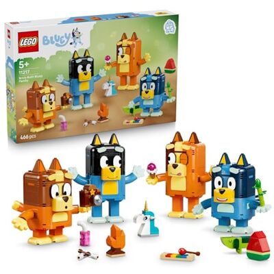 Lego Bluey La Famille de Bluey en Briques Jeu Créatif 4 Figurines avec Différentes Expressions Faciales & Accessoires Set Montessori Cadeau d'Anniversaire dès 5 ans pour Fille ou Garçon 11217 Lego Bluey La Famille de Bluey en Briques Jeu Créatif 4 Figurines avec Différentes Expressions Faciales & Accessoires Set Montessori Cadeau d'Anniversaire dès 5 ans pour Fille ou Garçon 11217