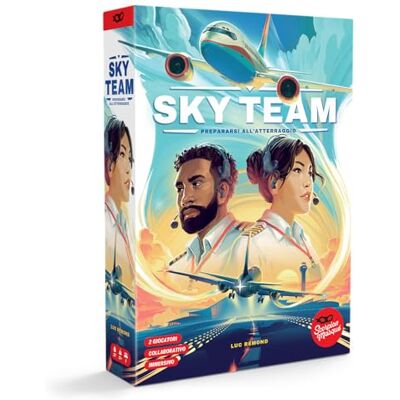 Asmodee , Sky Team, Jeu de Table, 2 Joueurs, 12+ Ans, édition en Italien Asmodee , Sky Team, Jeu de Table, 2 Joueurs, 12+ Ans, édition en Italien