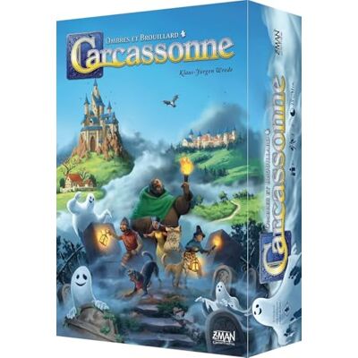 Asmodee Hans im Glück Carcassonne : Ombres et Brouillard Jeu de société Jeu de tuiles A partir de 8 Ans 1 à 5 Joueurs 35 Min, (HIGCARFC01FR) Asmodee Hans im Glück Carcassonne : Ombres et Brouillard Jeu de société Jeu de tuiles A partir de 8 Ans 1 à 5 Joueurs 35 Min, (HIGCARFC01FR)
