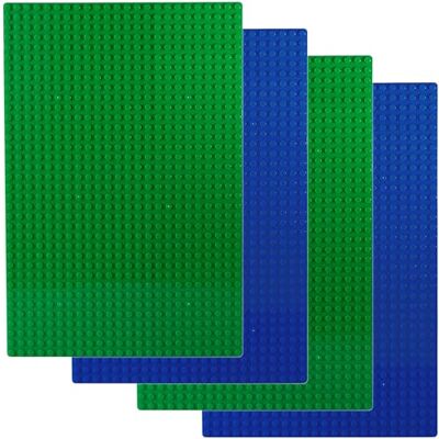 Apostrophe Games 2x Plaques de Base de Blocs de Construction Vertes et 2x Bleues Apostrophe Games 2x Plaques de Base de Blocs de Construction Vertes et 2x Bleues