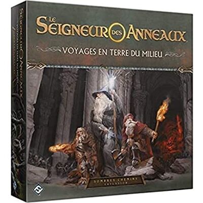 Fantasy Flight Games Asmodee LE SEIGNEUR DES ANNEAUX Extension : Sombres Chemins Voyages en Terre du Milieu Jeu d'ambiance Pour Adultes et Enfants dès 14 Ans 1 à 5 Joueurs 60 Min Fantasy Flight Games Asmodee LE SEIGNEUR DES ANNEAUX Extension : Sombres Chemins Voyages en Terre du Milieu Jeu d'ambiance Pour Adultes et Enfants dès 14 Ans 1 à 5 Joueurs 60 Min