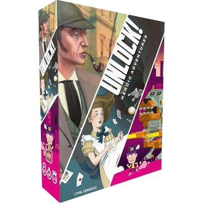 Asmodee Space Cowboys Unlock 5! Heroic Adventures,Mixed Colours, SCUNL05EN, Version Anglaise Asmodee Space Cowboys Unlock 5! Heroic Adventures,Mixed Colours, SCUNL05EN, Version Anglaise