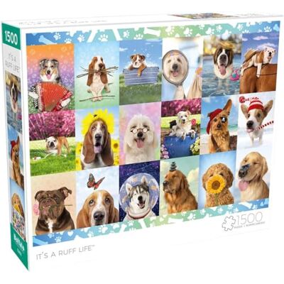 Buffalo Games Melarqt It's a Ruff Life Puzzle 1500 pièces Buffalo Games Melarqt It's a Ruff Life Puzzle 1500 pièces