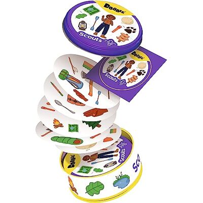 Asmodee Dobble Scouts Card Game Ages 6+ 2-8 joueurs 15 minutes Playing Time Asmodee Dobble Scouts Card Game Ages 6+ 2-8 joueurs 15 minutes Playing Time