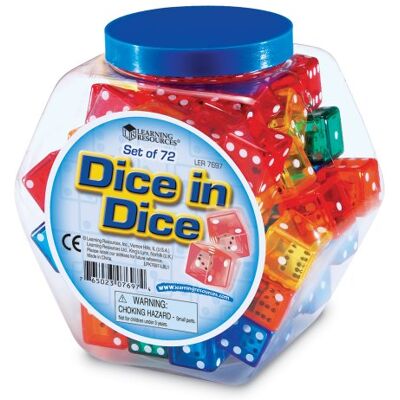 Learning Resources Dés dans Un dé (Jeu de 72) Learning Resources Dés dans Un dé (Jeu de 72)