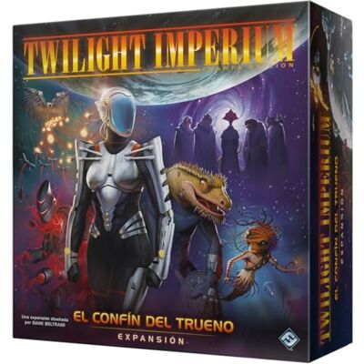 Asmodee Asmode e Twilight Imperium Quatrième édition Le confin du tonnerre Extension Jeu de société à partir de 14 ans, 2 à 8 joueurs, 60 à 90 minutes par partie, espagnol Asmodee Asmode e Twilight Imperium Quatrième édition Le confin du tonnerre Extension Jeu de société à partir de 14 ans, 2 à 8 joueurs, 60 à 90 minutes par partie, espagnol