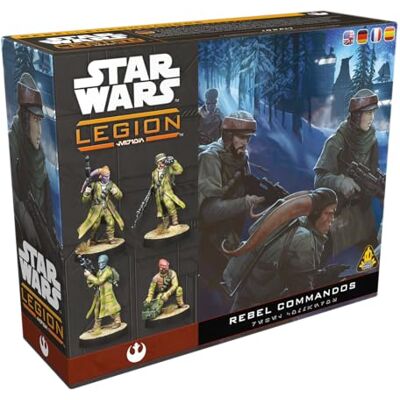 Asmodee ATOMIC MASS GAMES, Star Wars : Legion Rebel Commandos (Commandos Rebelles) Extension tablette 2 joueurs à partir de 14 ans et + 120-180 minutes, allemand, multilingue Asmodee ATOMIC MASS GAMES, Star Wars : Legion Rebel Commandos (Commandos Rebelles) Extension tablette 2 joueurs à partir de 14 ans et + 120-180 minutes, allemand, multilingue