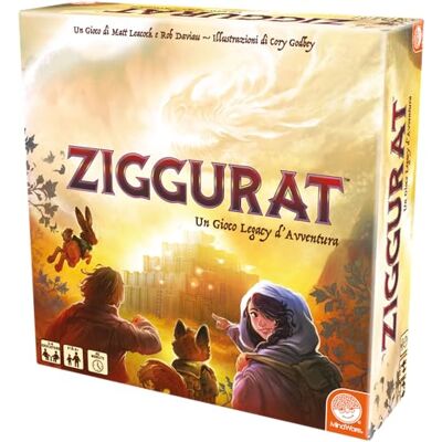 Asmodee Ziggurat, jeu de table, 2-4 joueurs, 8+ ans, édition en italien Asmodee Ziggurat, jeu de table, 2-4 joueurs, 8+ ans, édition en italien
