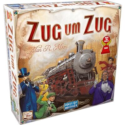 Asmodee Zug um Zug (Spiel): Originalspiel. Ausgezeichnet mit Spiel des Jahres 2004 und International Gamers Awards Best Strategy Game Nominee 2004 Asmodee Zug um Zug (Spiel): Originalspiel. Ausgezeichnet mit Spiel des Jahres 2004 und International Gamers Awards Best Strategy Game Nominee 2004