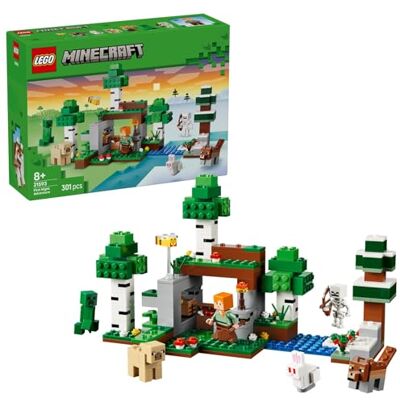 Lego Minecraft L’Aventure de la Première Nuit Jeu Interactif 7 Figurines dont Alex, Creeper, Squelette & Loup des Bois Cadeau Gaming pour Garçon, Fille dès 8 ans ou Fan 21593 Lego Minecraft L’Aventure de la Première Nuit Jeu Interactif 7 Figurines dont Alex, Creeper, Squelette & Loup des Bois Cadeau Gaming pour Garçon, Fille dès 8 ans ou Fan 21593
