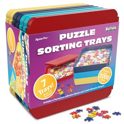 Buffalo Games Plateaux de tri de puzzle – 7 pièces (lot de 1) Buffalo Games Plateaux de tri de puzzle – 7 pièces (lot de 1)