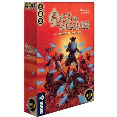 IELLO Ace of Spades – Version Française – Jeu de Cartes Rogue-Like & Poker – Combattez Les Créatures de l’ en Solo ou en Coopération 1 à 2 Joueurs 40 à 45 Min Dès 14 Ans IELLO Ace of Spades – Version Française – Jeu de Cartes Rogue-Like & Poker – Combattez Les Créatures de l’ en Solo ou en Coopération 1 à 2 Joueurs 40 à 45 Min Dès 14 Ans
