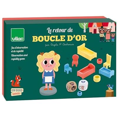 Vilac Le Retour de Boucle d'or par Ingela P. Arrhenius Aidez la Famille Ours à Cacher Leurs Affaires Avant l'arrivée de Boucle d'or Rapide et Amusant Parfait pour Petits et Grands des 3 Ans Vilac Le Retour de Boucle d'or par Ingela P. Arrhenius Aidez la Famille Ours à Cacher Leurs Affaires Avant l'arrivée de Boucle d'or Rapide et Amusant Parfait pour Petits et Grands des 3 Ans