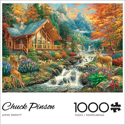 Buffalo Games Alpine Serenity – Puzzle de 1000 pièces avec images cachées Buffalo Games Alpine Serenity – Puzzle de 1000 pièces avec images cachées