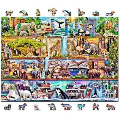Puzzle Royaume Animal en Bois - 1010 pièces Puzzle Royaume Animal en Bois - 1010 pièces