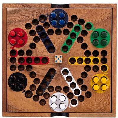 Engelhart 350330 Ludo Coffret en Bois Écologique – Petits Chevaux – Dada – Jeu en Bois Traditionnel Familial – 2 à 6 Joueurs Jeux de Societe en Bois Engelhart 350330 Ludo Coffret en Bois Écologique – Petits Chevaux – Dada – Jeu en Bois Traditionnel Familial – 2 à 6 Joueurs Jeux de Societe en Bois