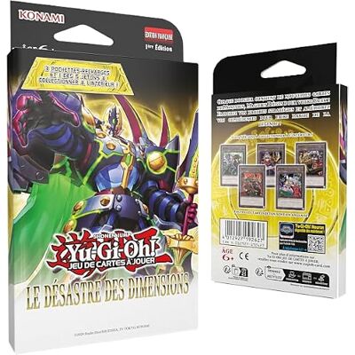 Yu-Gi-Oh! Pack 3 boosters Le Désastre des Dimensions Jeu de Cartes à Jouer 28 Cartes Dont 1 Carte jeton Exclusive Dès 6 Ans Édition française Yu-Gi-Oh! Pack 3 boosters Le Désastre des Dimensions Jeu de Cartes à Jouer 28 Cartes Dont 1 Carte jeton Exclusive Dès 6 Ans Édition française