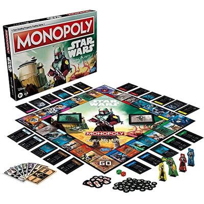 Hasbro Monopoly : Star Wars Boba Fett Edition Jeu de société pour enfants à partir de 8 ans Version anglaise Hasbro Monopoly : Star Wars Boba Fett Edition Jeu de société pour enfants à partir de 8 ans Version anglaise