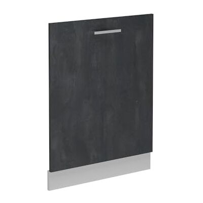 Vicco Façade de lave-vaisselle "R-Line", Béton noir, 60cm Vicco Façade de lave-vaisselle "R-Line", Béton noir, 60cm