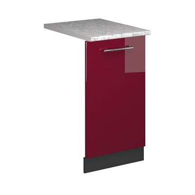 Vicco Façade de lave-vaisselle "Fame-Line", Bordeaux Brillant, 45cm Vicco Façade de lave-vaisselle "Fame-Line", Bordeaux Brillant, 45cm