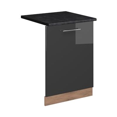 Vicco Façade de lave-vaisselle "Fame-Line", Anthracite Brillant, 60cm Vicco Façade de lave-vaisselle "Fame-Line", Anthracite Brillant, 60cm