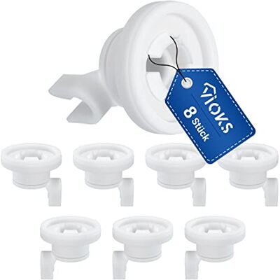 VIOKS Lot de 8 rouleaux de panier pour lave-vaisselle Panier supérieur Pour lave-vaisselle Bosch 00424717 Siemens 424717 48125287802 Pour lave-vaisselle AEG Neff VIOKS Lot de 8 rouleaux de panier pour lave-vaisselle Panier supérieur Pour lave-vaisselle Bosch 00424717 Siemens 424717 48125287802 Pour lave-vaisselle AEG Neff