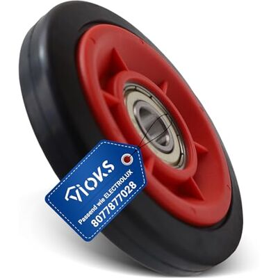 VIOKS Roulette pour tambour de rechange pour Electrоlux AEG 8077877028 807787702/8 8077877036 Tendeur et galet de guidage pour sèche-linge Roulette tendeur de roue en caoutchouc avec roulement à VIOKS Roulette pour tambour de rechange pour Electrоlux AEG 8077877028 807787702/8 8077877036 Tendeur et galet de guidage pour sèche-linge Roulette tendeur de roue en caoutchouc avec roulement à