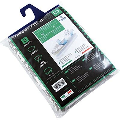 Colombo CLM575630 Housse Thermo-réfléchissante pour Planche à Repasser, en Coton, 140 x 55 x 3,5 cm Coloris Assortis Colombo CLM575630 Housse Thermo-réfléchissante pour Planche à Repasser, en Coton, 140 x 55 x 3,5 cm Coloris Assortis