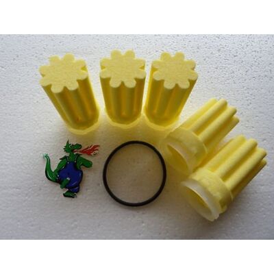 Oventrop Lot de 5 filtres à huile Siku 50 µm Avec insert, brûleur en forme d'étoile et joint d'étanchéité Jaune Idéaux pour chauffage Oventrop Lot de 5 filtres à huile Siku 50 µm Avec insert, brûleur en forme d'étoile et joint d'étanchéité Jaune Idéaux pour chauffage