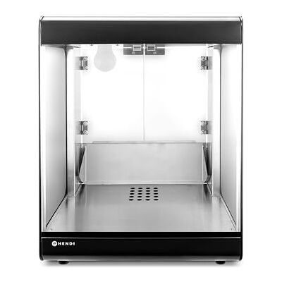 HENDI Machine à Nachos, Chauffe-Nachos, Vitrine Chauffante Pour Nachos, Tortillas, Popcorn, 230V, 300W, 320X390X(H)510 mm, Aluminium, Inox 18/0, Verre de Sécurité, Noir HENDI Machine à Nachos, Chauffe-Nachos, Vitrine Chauffante Pour Nachos, Tortillas, Popcorn, 230V, 300W, 320X390X(H)510 mm, Aluminium, Inox 18/0, Verre de Sécurité, Noir