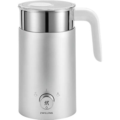 ZWILLING ENFINIGY Mousseur à lait électrique pour lait chaud et froid et alternatives au lait d'origine végétale 400 ml Argent ZWILLING ENFINIGY Mousseur à lait électrique pour lait chaud et froid et alternatives au lait d'origine végétale 400 ml Argent